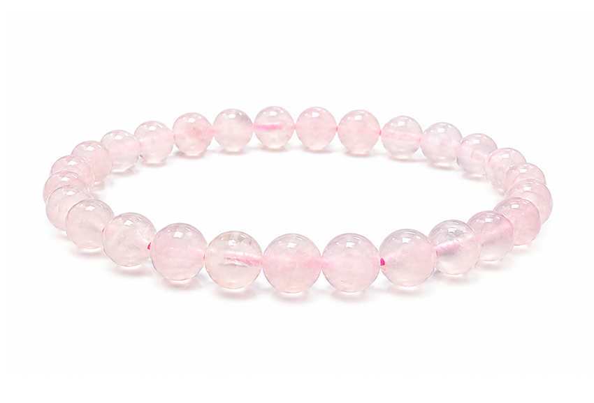 Bracelet Calcite Rose AA perles 6mm chez Arabesk