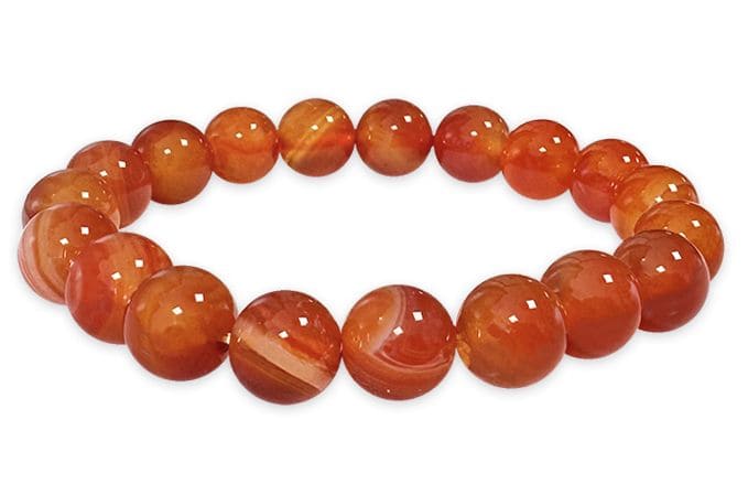 Bracelet Cornaline A perles 10mm chez Arabesk