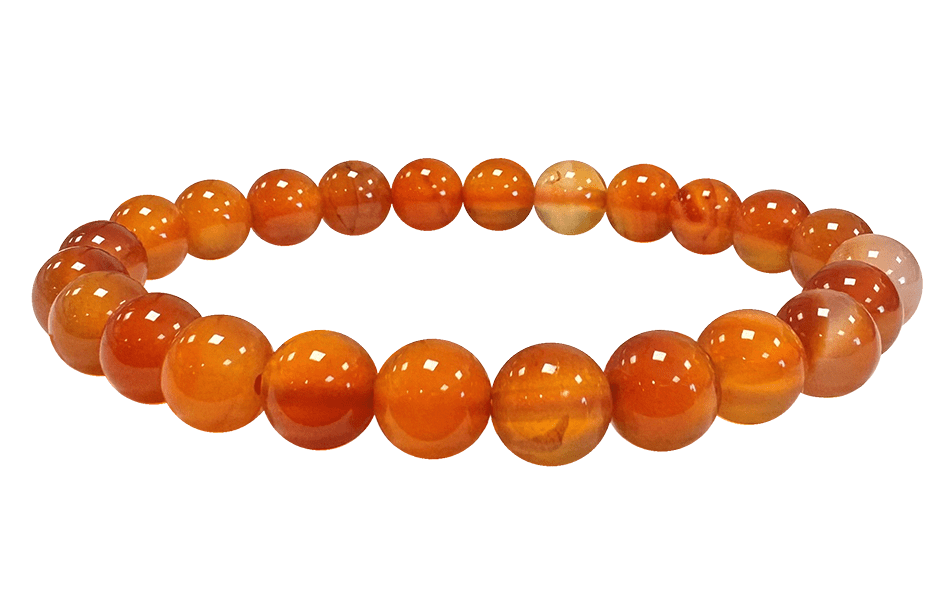 Bracelet Cornaline A perles 8mm chez Arabesk