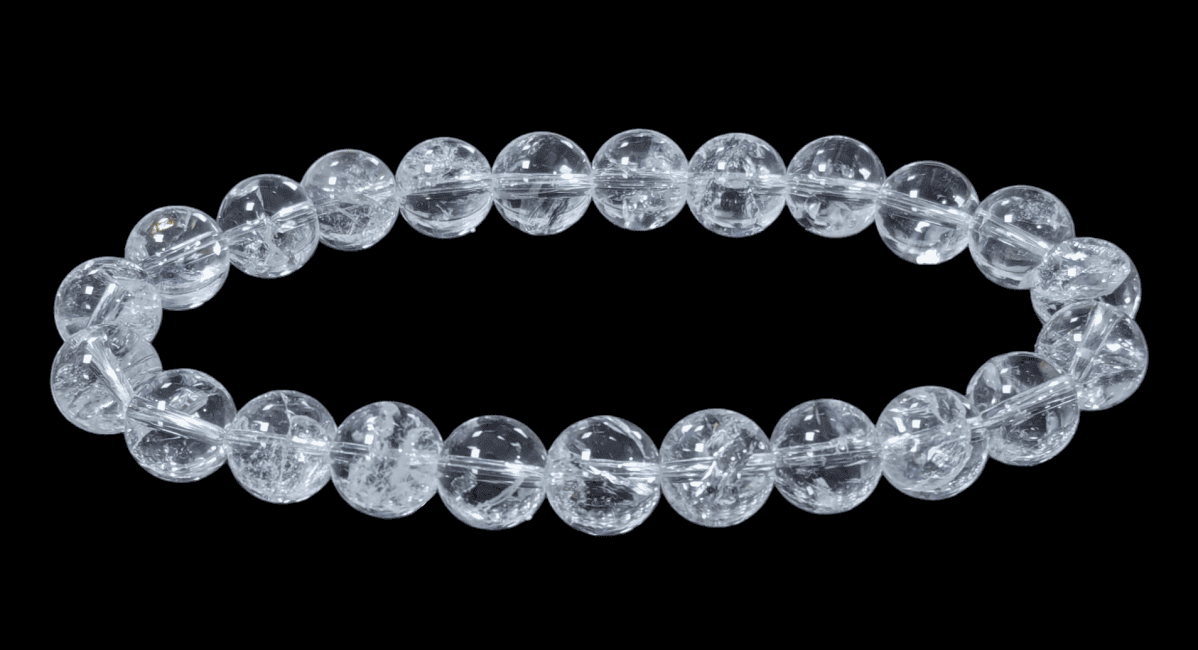 Bracelet Cristal de Roche Rainbow AA perles 9.5-10.5mm chez Arabesk
