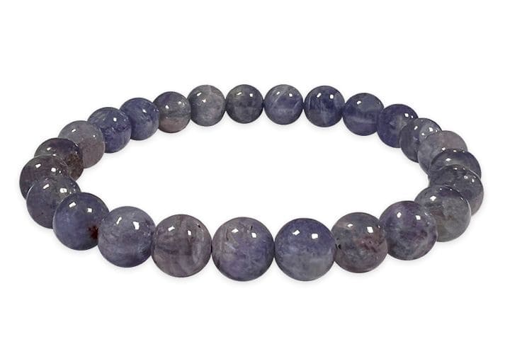 Bracelet Cordiérite Lolite AA perles 6-7mm chez Arabesk