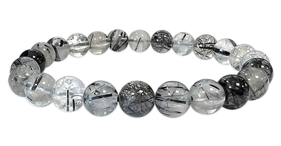 Bracelet Cristal de Roche Tourmaline AA perles 8-9mm chez Arabesk