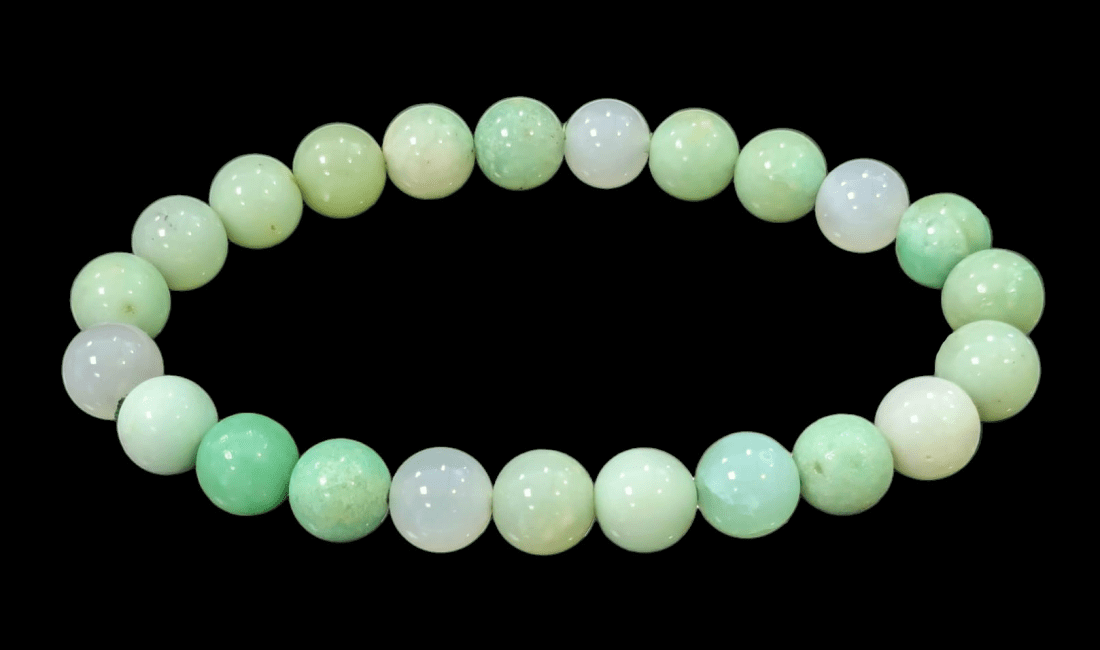 Bracelet Chrysoprase AA+ perles 8-8.5mm chez Arabesk|cz