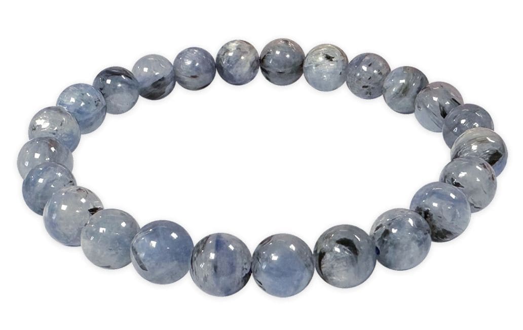 Bracelet Cyanite Bleue Naturelle AB perles 7.5-8.5mm chez Arabesk