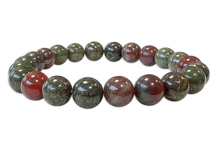 Bracelet Jaspe Sang de Dragon A perles 8-9mm chez Arabesk