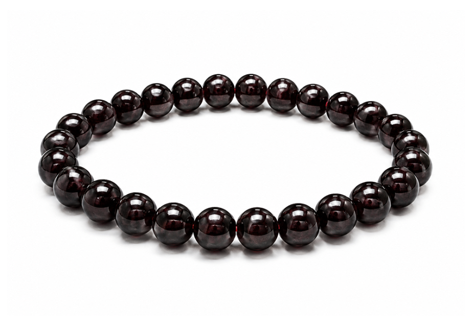 Bracelet Grenat Rouge AA perles 8-9mm chez Arabesk
