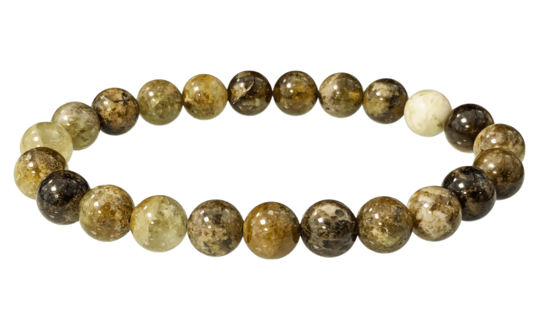 Bracelet Grenat Vert Grossulaire A perles 8mm chez Arabesk