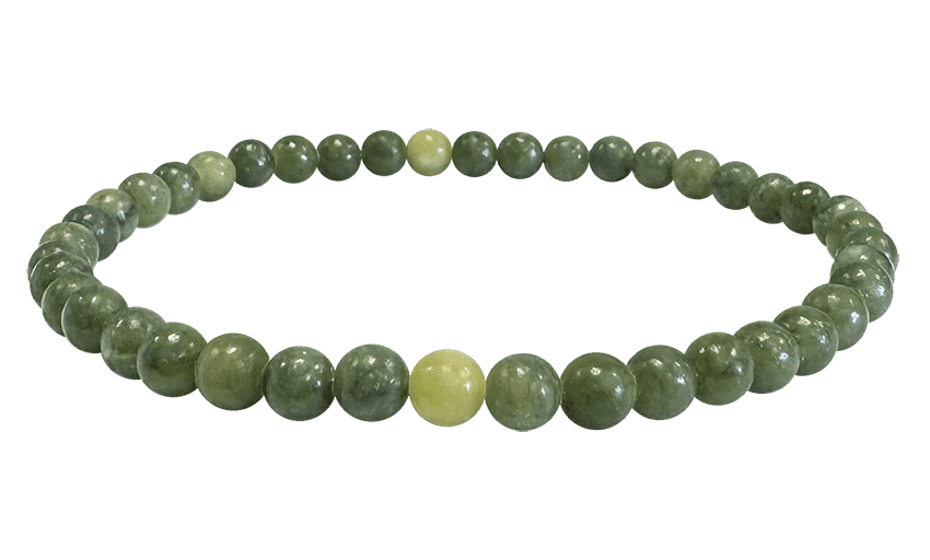 Bracelet Jade Nephrite A perles 4mm chez Arabesk