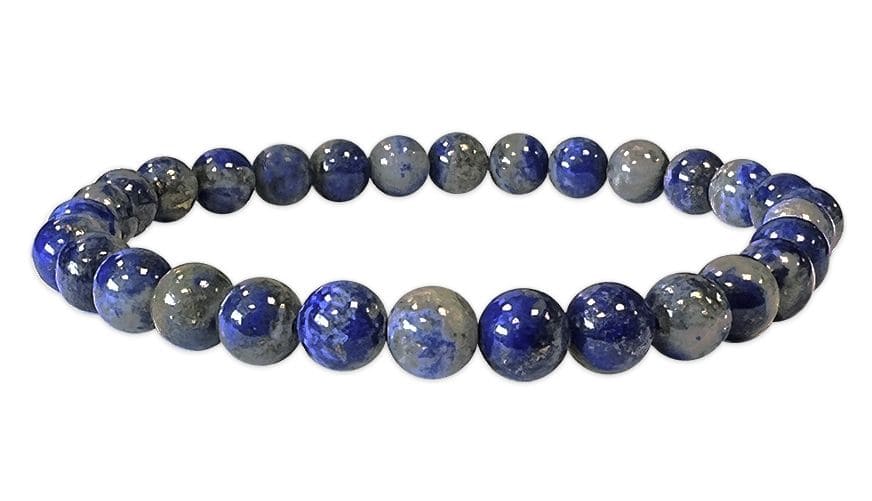 Bracelet Lapis Lazuli AB perles 6-7mm chez Arabesk|cz