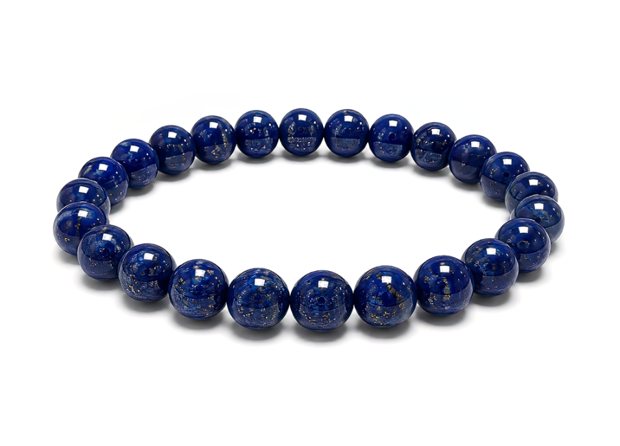 Náramek z lapisu lazuli AAA, korálky 8–9 mm chez Arabesk