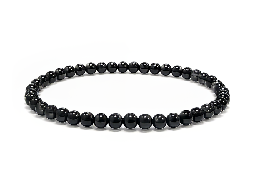 Bracelet Onyx A perles 4mm chez Arabesk