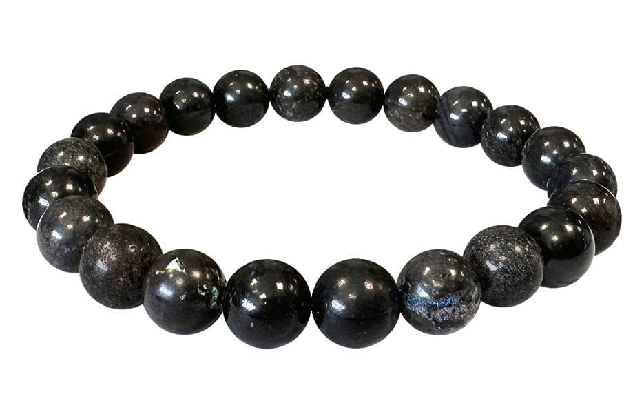 Bracelet Opale Noire AB perles 8-9mm chez Arabesk