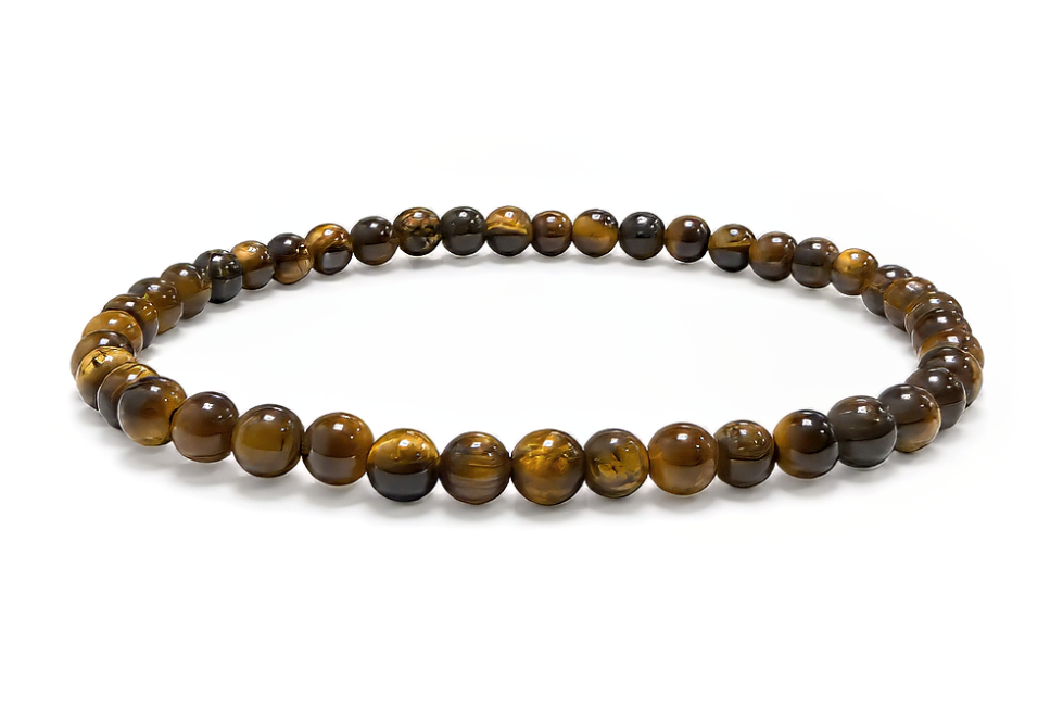 Bracelet en Oeil de Tigre A Perles 4 mm chez Arabesk