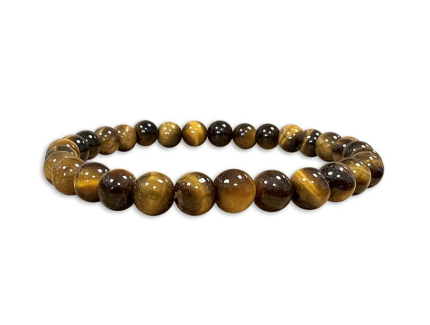 Bracelet en Oeil de Tigre A Perles 6 mm chez Arabesk|cz