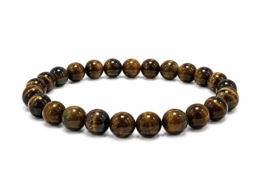 Bracelet en Oeil de Tigre AB Perles 8 mm chez Arabesk