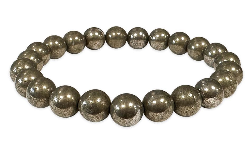 Bracelet Pyrite A perles 8mm chez Arabesk