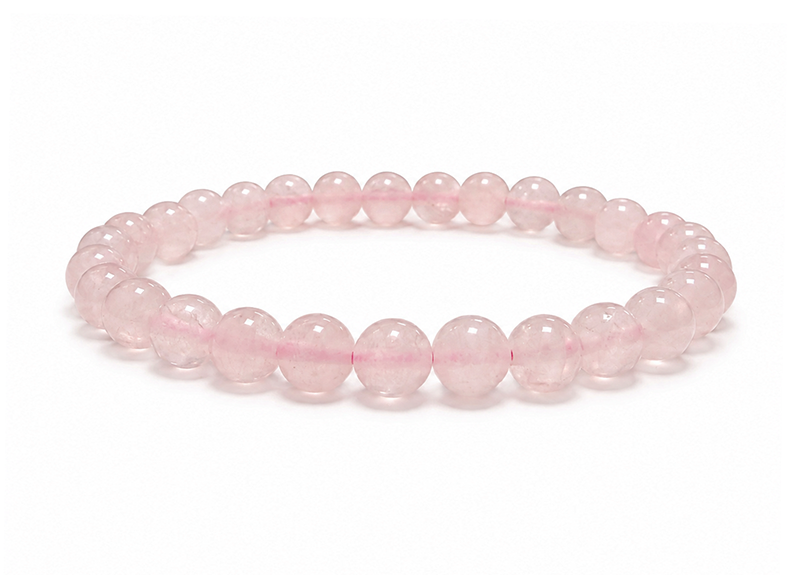 Bracelet Quartz Rose A perles 6-7mm chez Arabesk
