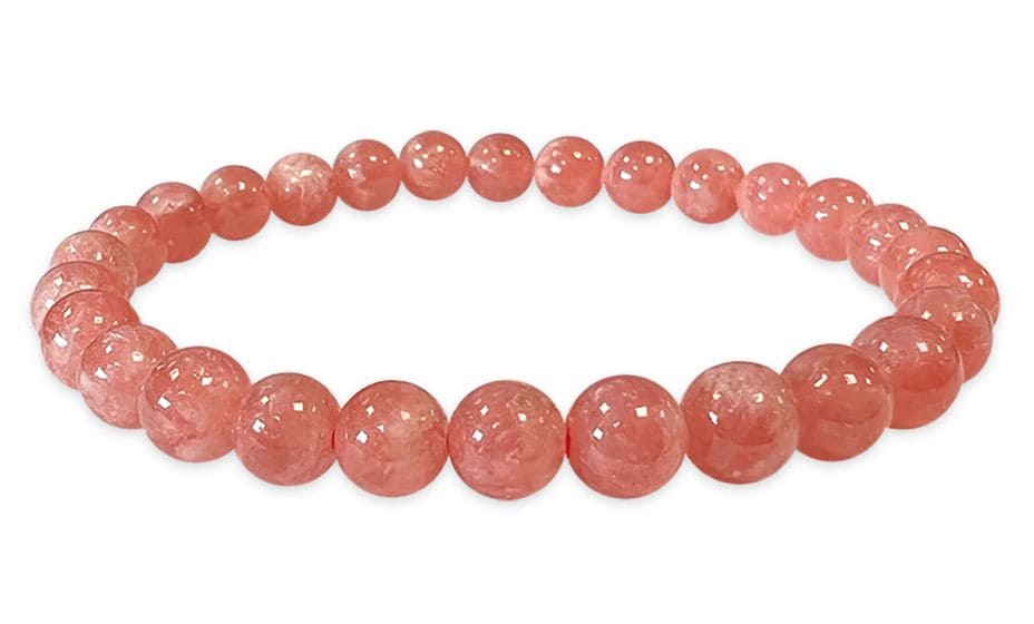Bracelet Rhodochrosite Argentine AAAA perles 6-7mm chez Arabesk
