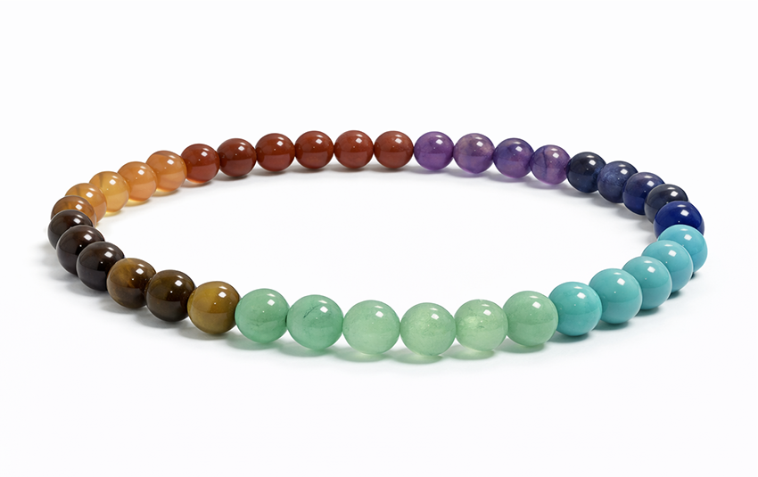 Bracelet 7 Chakras A Perles 4mm chez Arabesk