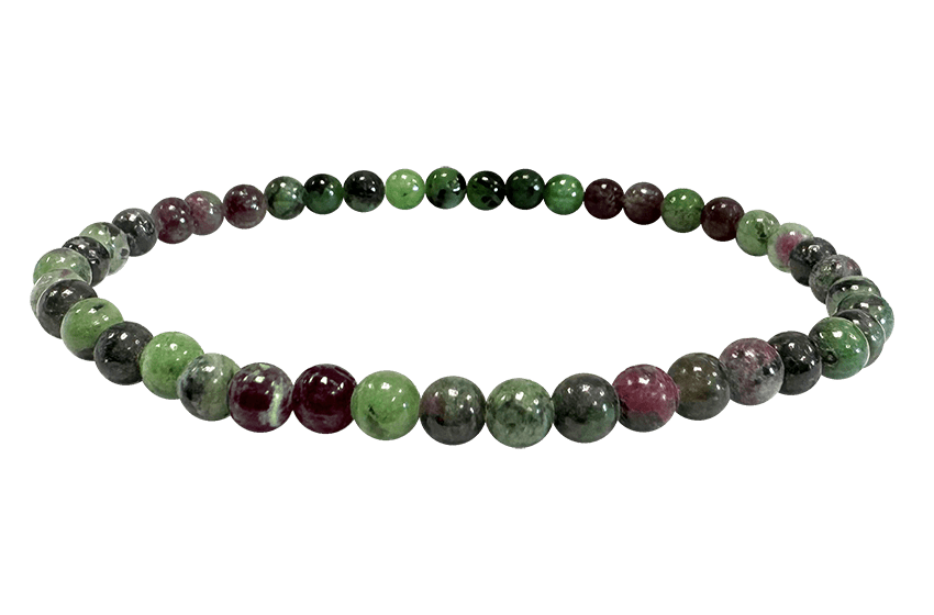 Bracelet Rubis Zoïsite A perles 4mm chez Arabesk