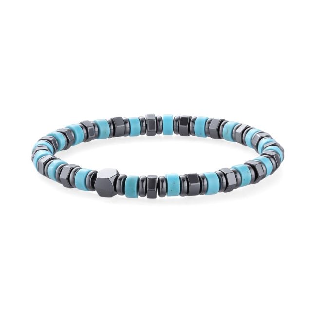 Bracelet Turquénite & Hématite A perles 6mm chez Arabesk