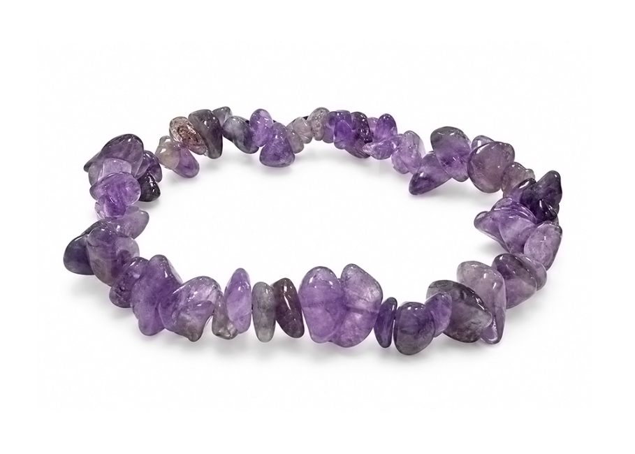 Bracelet Chips Améthyste A 5-8mm chez Arabesk|cz