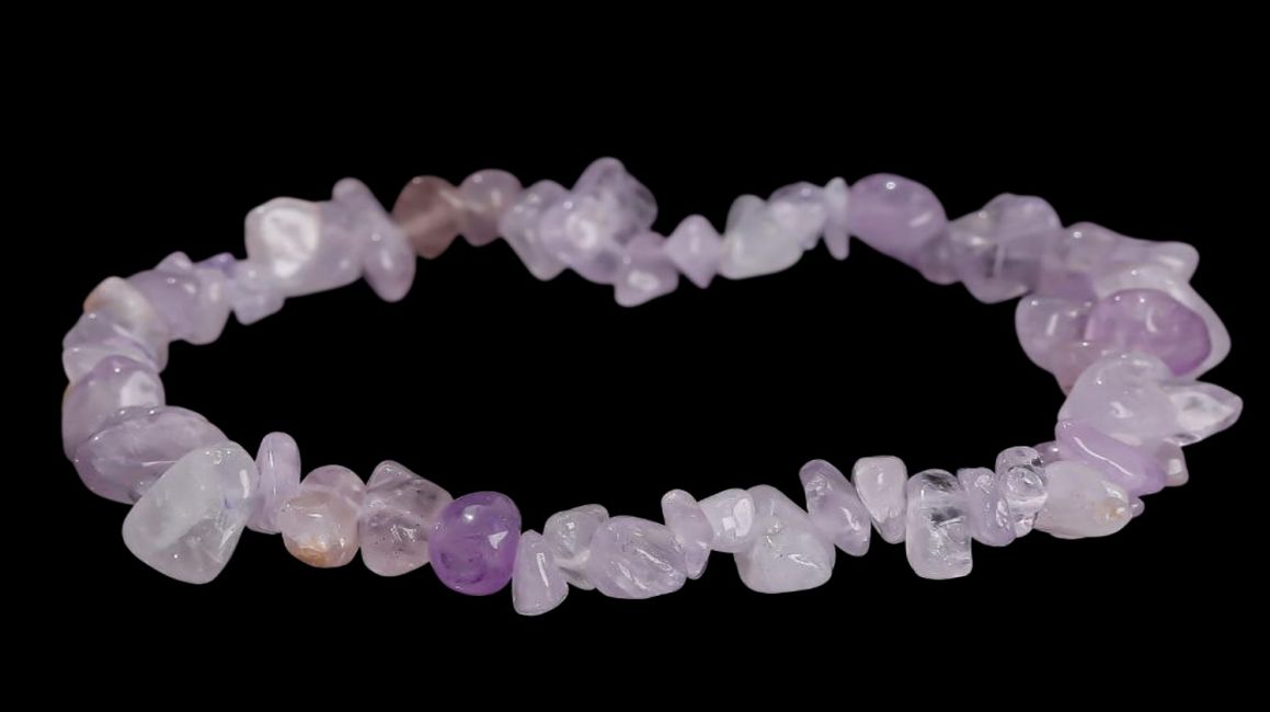Bracelet Amethyste Lavande A chips 5-8mm 18cm chez Arabesk|cz