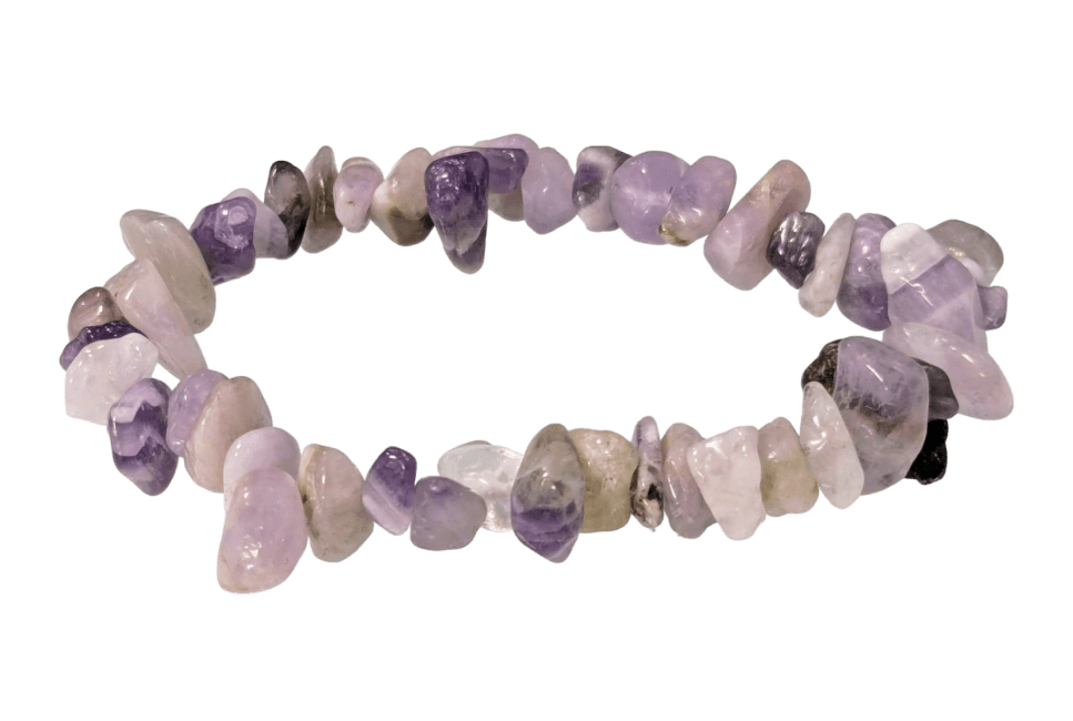 Bracelet Améthyste rubanée A chips 18cm chez Arabesk