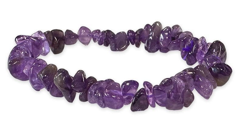 Bracelet Chips en Améthyste d’Uruguay AA 5-8mm chez Arabesk