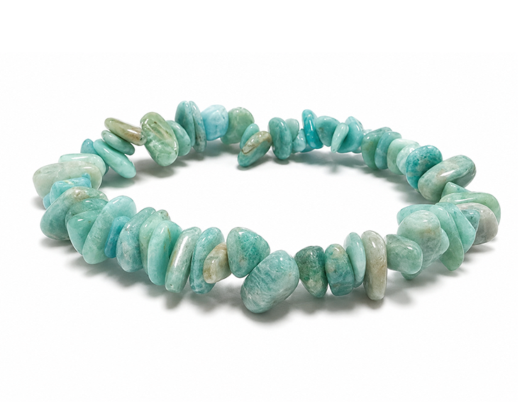 Bracelet Chips en Amazonite du Pérou A+ 5-8mm chez Arabesk