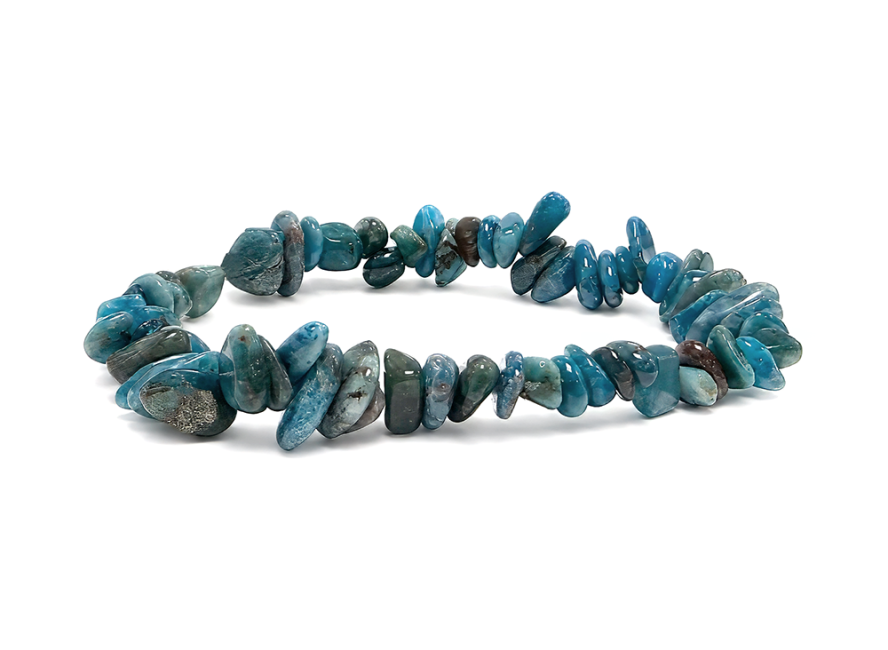 Bracelet Chips Apatite Bleue A 5-8mm chez Arabesk
