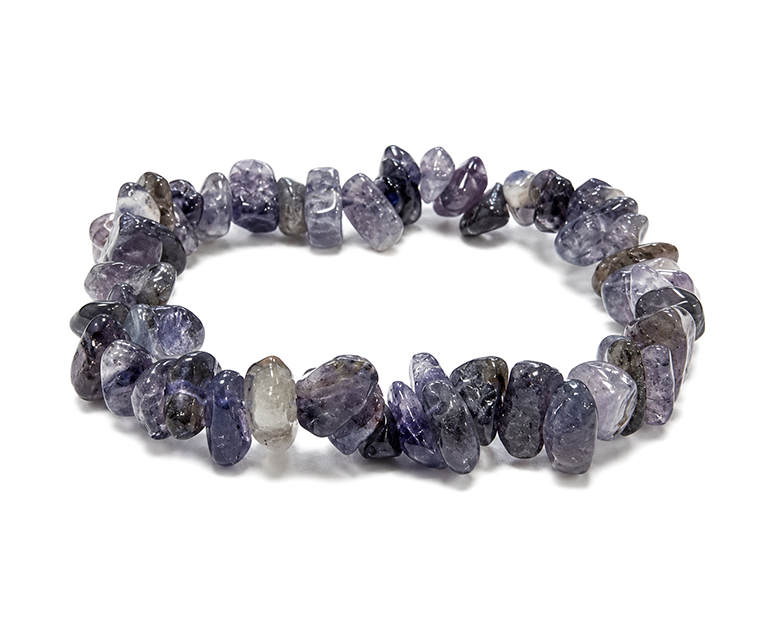 Bracelet Chips en Cordiérite Iolite A 5-8mm chez Arabesk