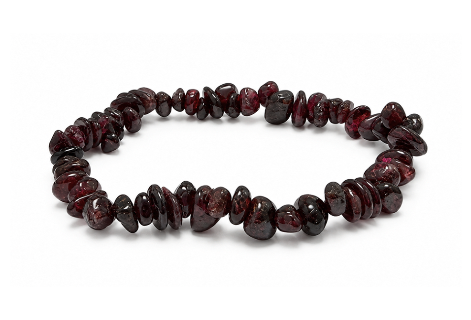 Bracelet Chips Grenat Rouge A 5-8mm chez Arabesk
