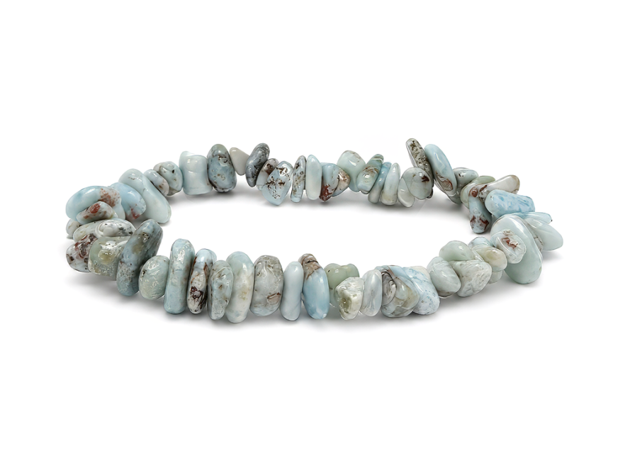 Bracelet Chips Larimar A 5-8mm chez Arabesk