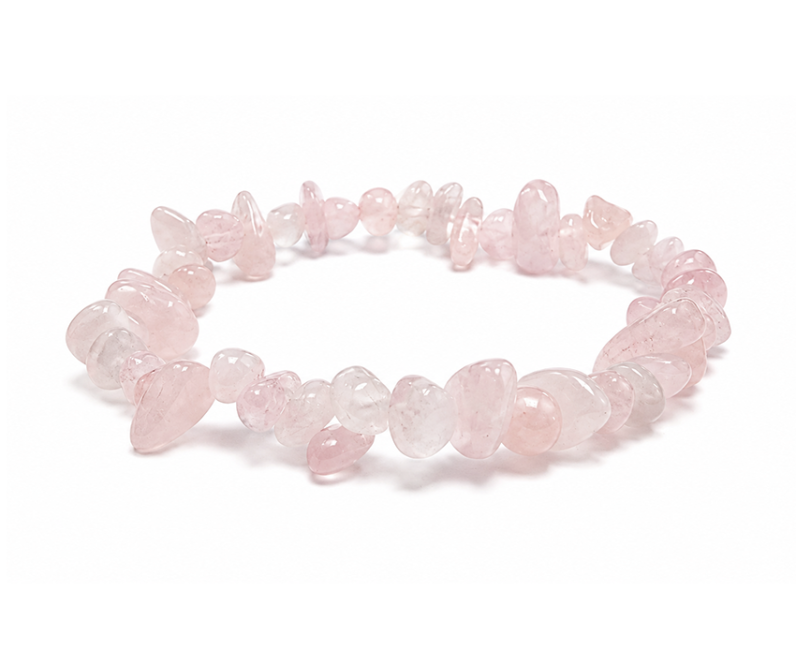 Bracelet Chips Quartz Rose AB 5-8mm chez Arabesk