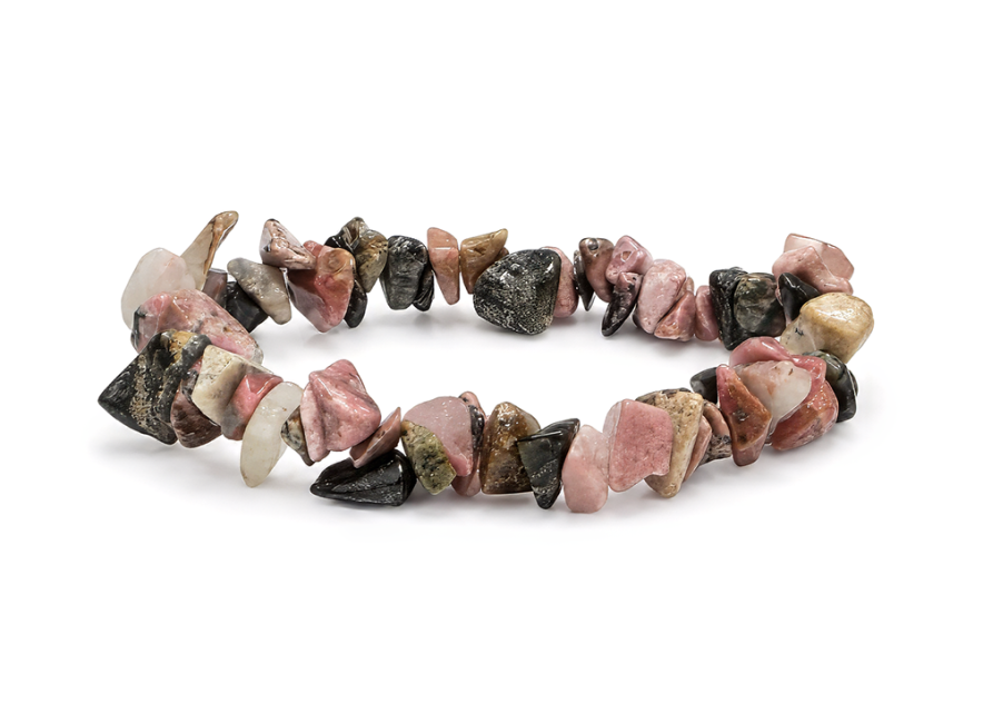 Bracelet Chips Rhodonite AB 5-8mm chez Arabesk