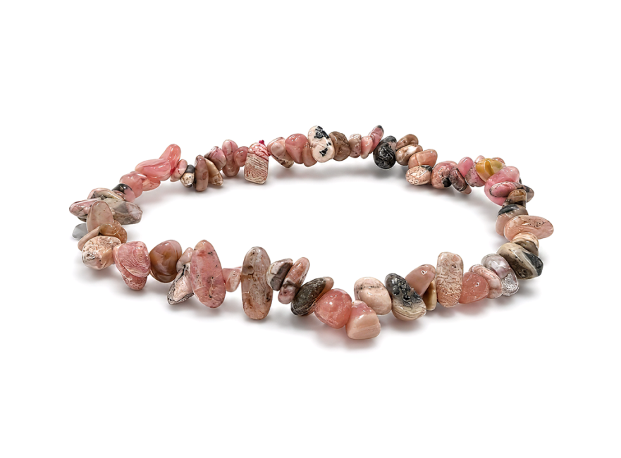 Bracelet Chips Rhodochrosite d’Argentine A 5-8mm chez Arabesk