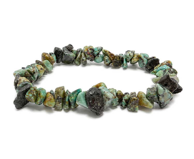 Bracelet Chips en Turquoise d’Afrique AB 5-8mm chez Arabesk
