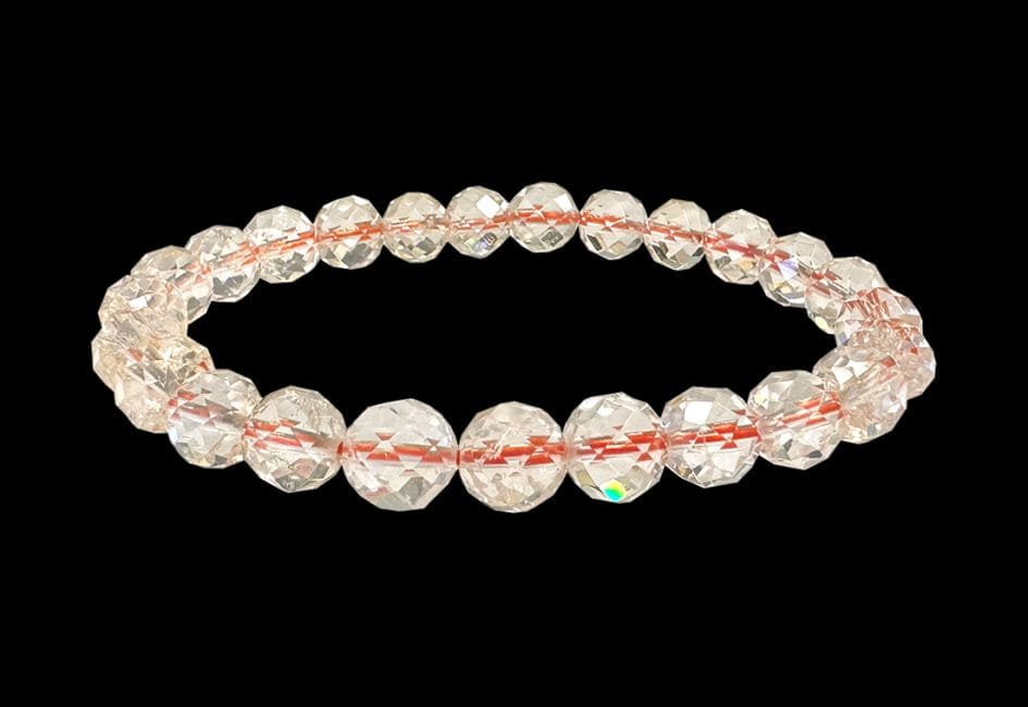 Bracelet Citrine Naturelle Facettée AA perles 7-8mm chez Arabesk|cz