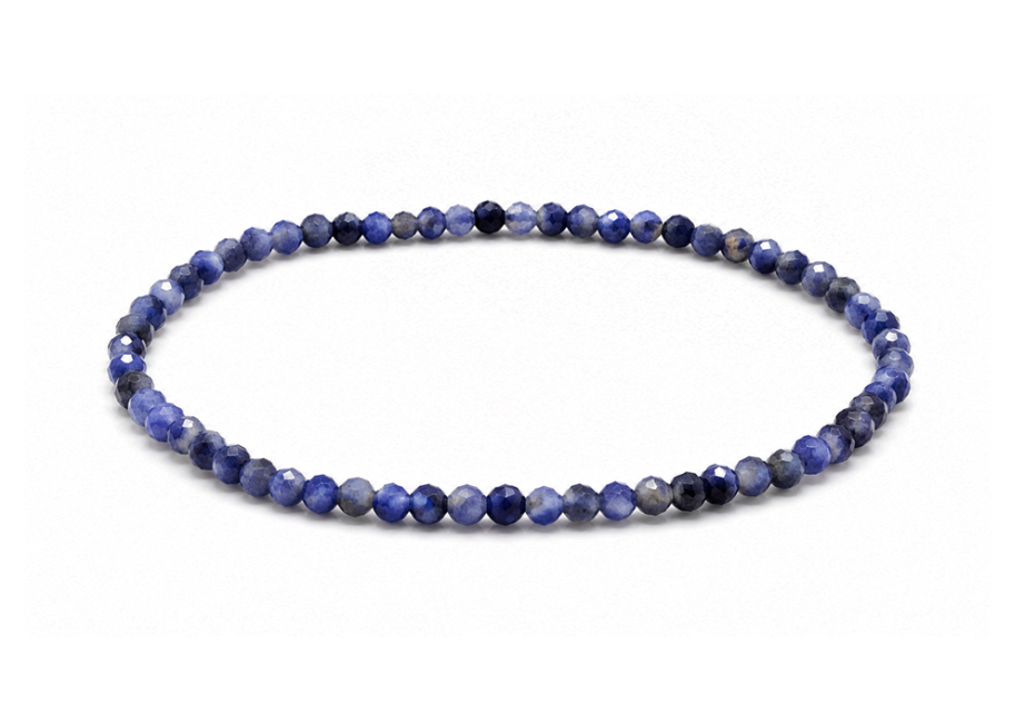 Bracelet en Sodalite Facettée A – Perles 3 mm chez Arabesk