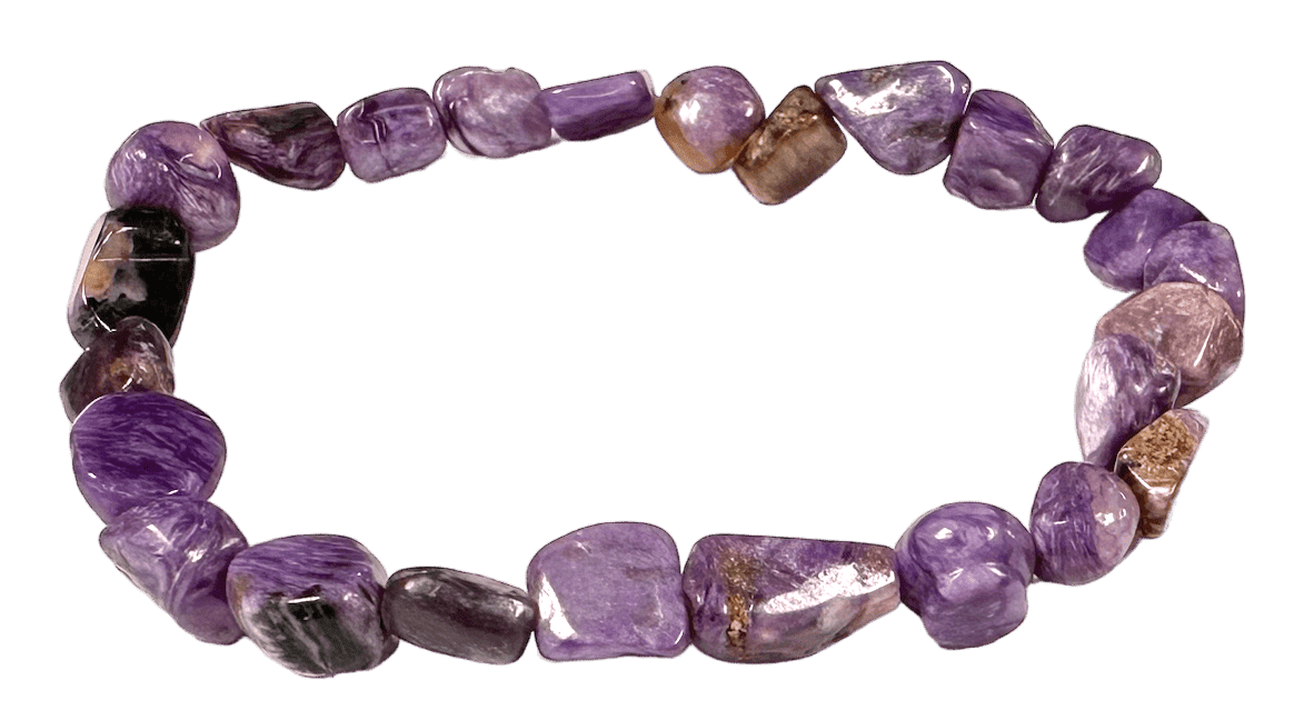Bracelet Charoïte AA pierres roulées chez Arabesk