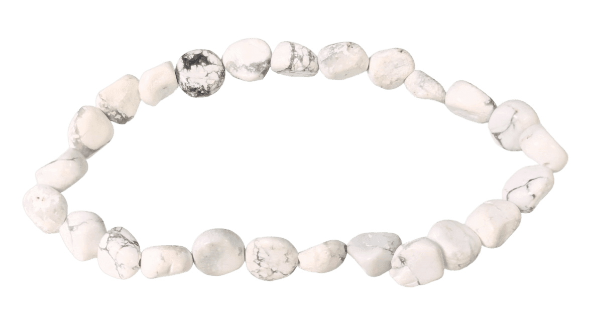 Bracelet Howlite A pierres roulées chez Arabesk