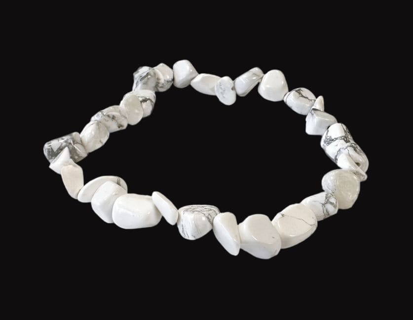Bracelet Howlite A pierres roulées chez Arabesk|cz