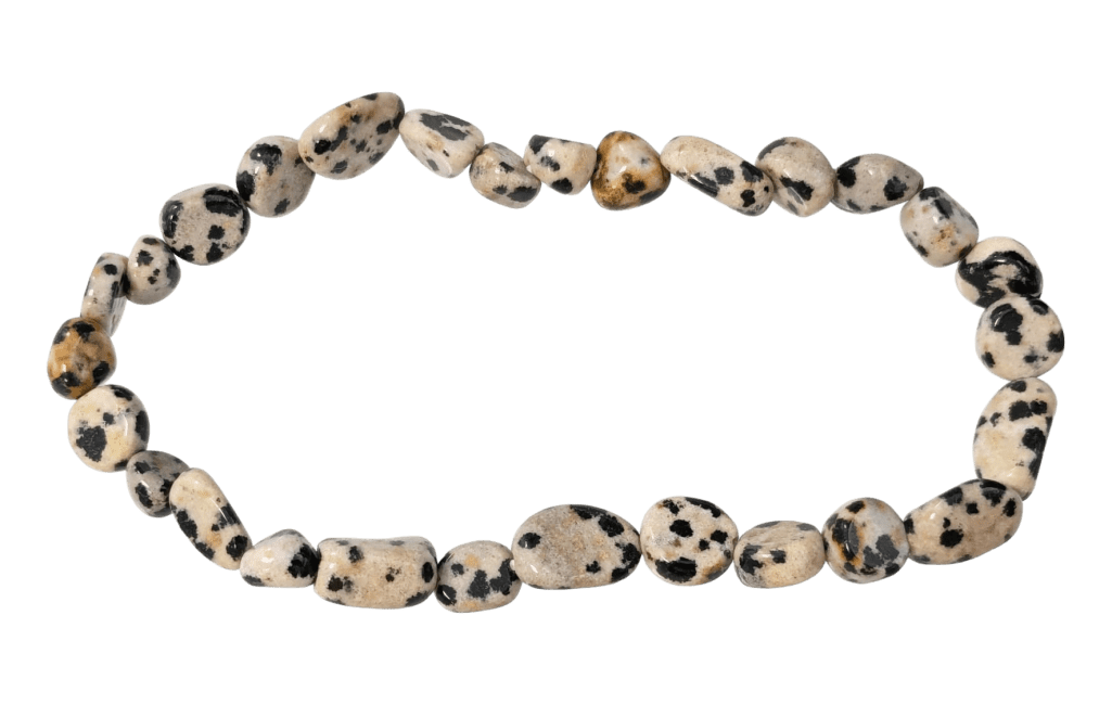 Bracelet Jaspe Dalmatien A pierres roulées chez Arabesk