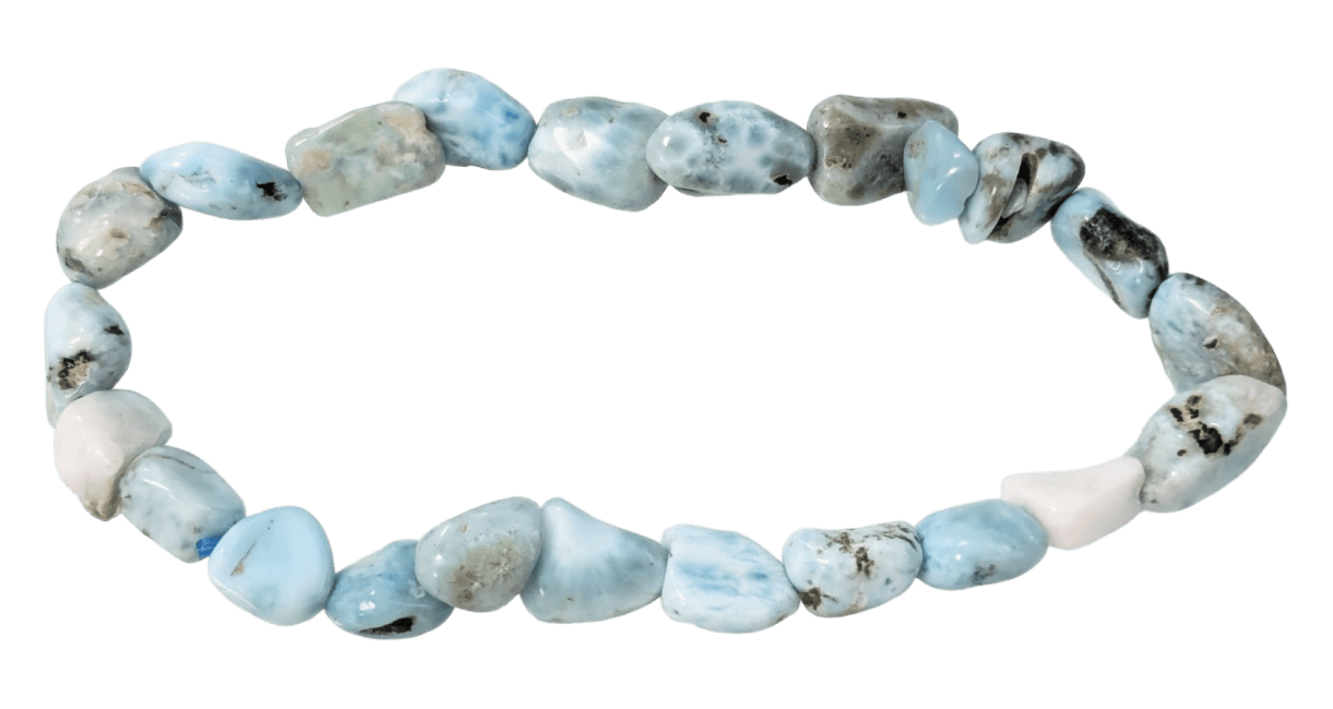 Bracelet Pierres Roulées Larimar AA 5-8 mm chez Arabesk