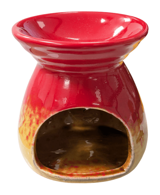 Brûleur Huile en Céramique Dégradé Rouge 8.5cm chez Arabesk|cz