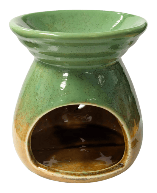 Brûleur Huile en Céramique Dégradé Vert 8.5cm chez Arabesk|cz