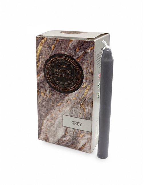 Bougies Goloka Teintées Masse Gris 13cm chez Arabesk|cz