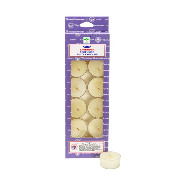 Set de 12 bougies parfumées chauffe plat Satya Lavande chez Arabesk