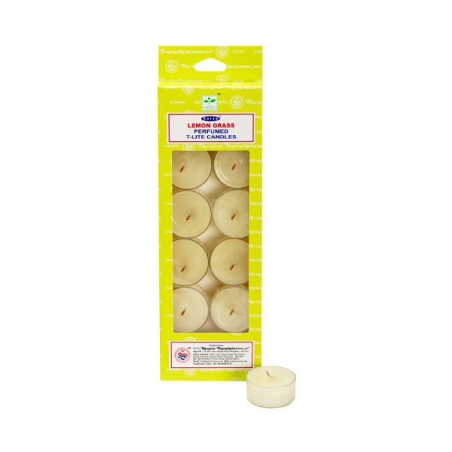 Set de 12 bougies parfumées chauffe plat Satya Lemon Grass chez Arabesk